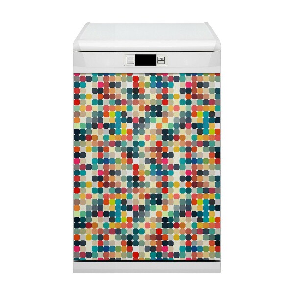 Coperchio magnetico decorativo per lavastoviglie Pattern geometrico