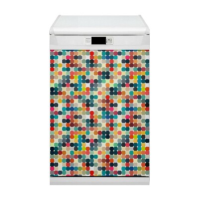Coperchio magnetico decorativo per lavastoviglie Pattern geometrico