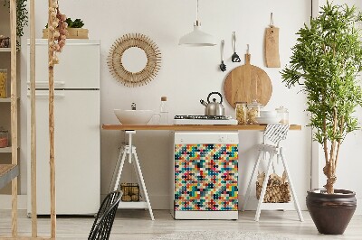 Coperchio magnetico decorativo per lavastoviglie Pattern geometrico