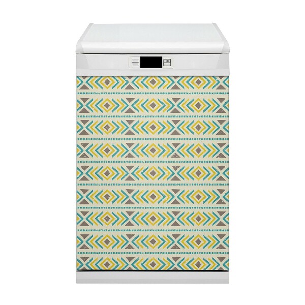 Copertura magnetica per porta della lavastoviglie Pattern geometrico