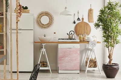 Coperchio magnetico decorativo per lavastoviglie Texture rosa
