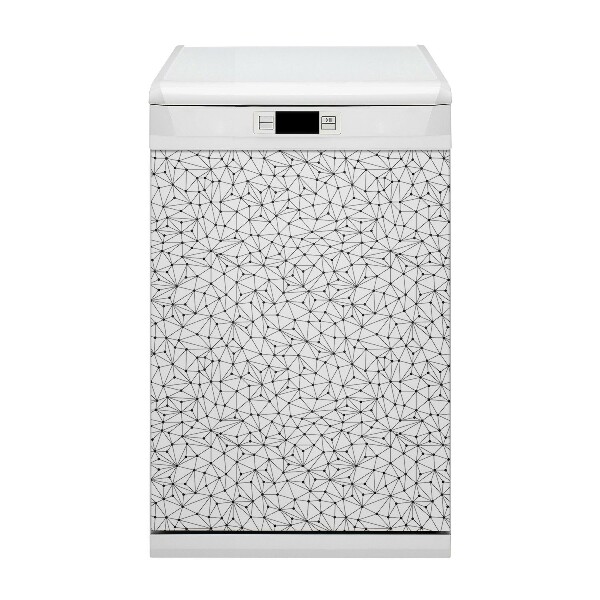 Copertura magnetica per porta della lavastoviglie Triangoli di punti