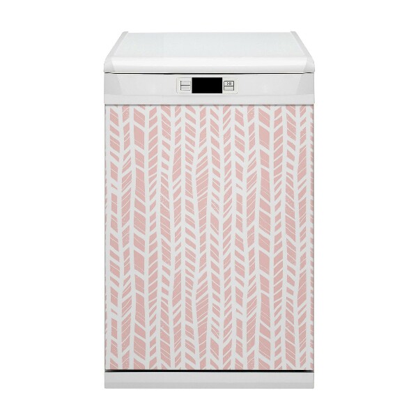 Coperchio magnetico decorativo per lavastoviglie Rosa a spina di pesce