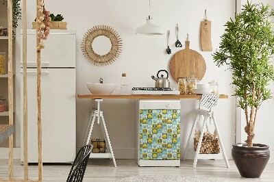 Adesivo magnetico per lavastoviglie Pattern floreale