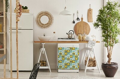 Adesivo magnetico per lavastoviglie Pattern floreale