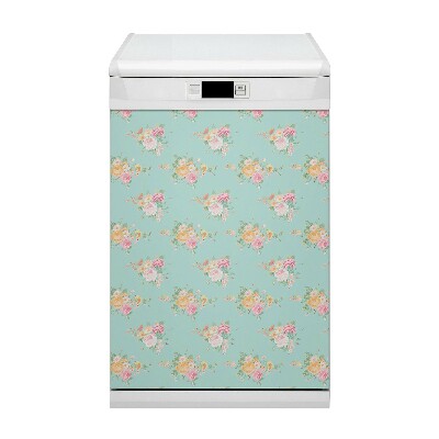 Copertura magnetica per porta della lavastoviglie Bouquet pastello