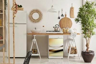 Adesivo magnetico per lavastoviglie Astrazione beige