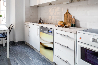 Adesivo magnetico per lavastoviglie Astrazione beige