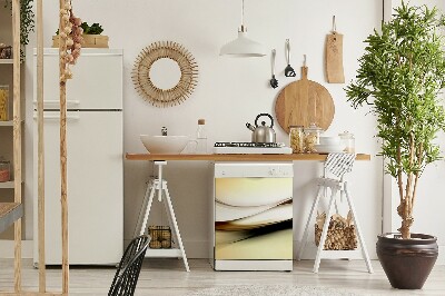 Adesivo magnetico per lavastoviglie Astrazione beige