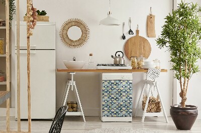 Coperchio magnetico decorativo per lavastoviglie Dots Doodle