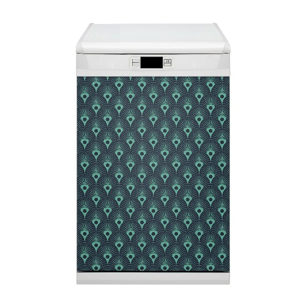 Copertura magnetica per porta della lavastoviglie Neon blu