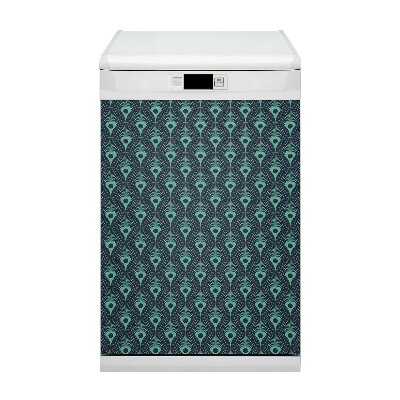 Copertura magnetica per porta della lavastoviglie Neon blu
