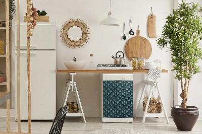 Copertura magnetica per porta della lavastoviglie Neon blu