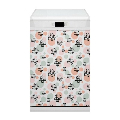 Adesivo magnetico per lavastoviglie Punti colorati