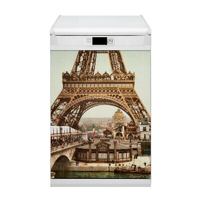 Copertura magnetica per lavastoviglie Torre retrò Eiffel