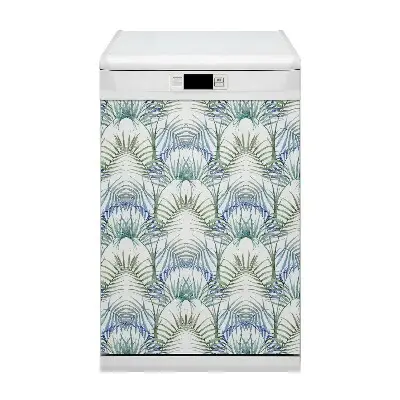 Adesivo magnetico per lavastoviglie Foglie tropicali