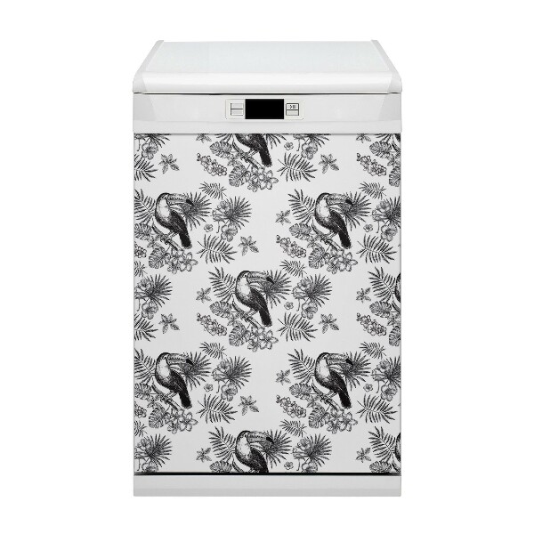 Copertura magnetica per porta della lavastoviglie Tropici cZ-bianchi