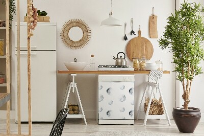 Coperchio magnetico decorativo per lavastoviglie Immagine delle lune