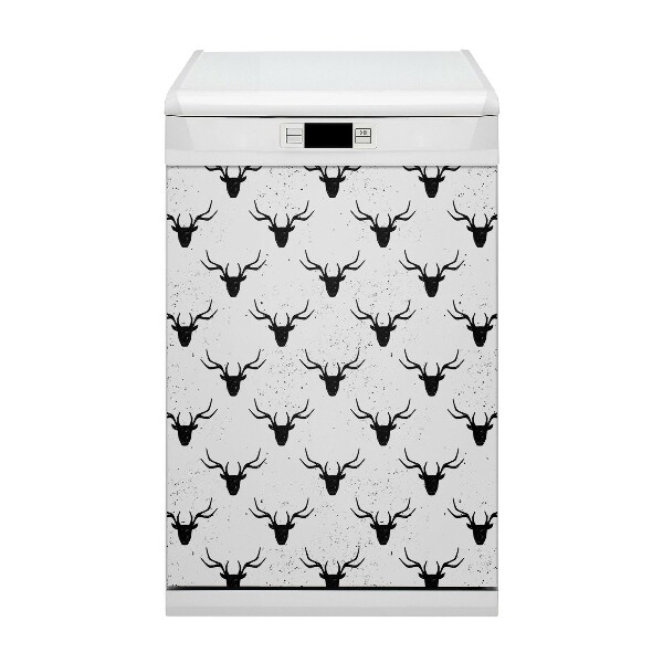 Copertura magnetica per lavastoviglie Pattern di cervo nero