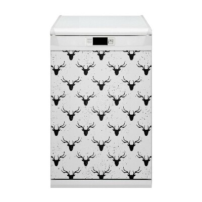 Copertura magnetica per lavastoviglie Pattern di cervo nero