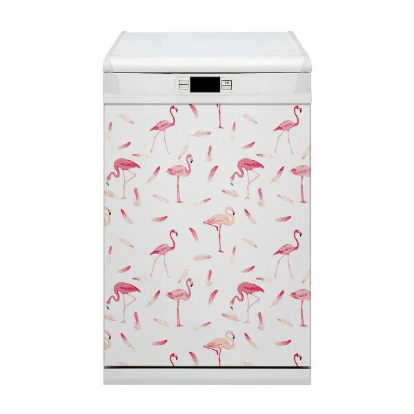 Copertura magnetica per lavastoviglie Gregge flamingico