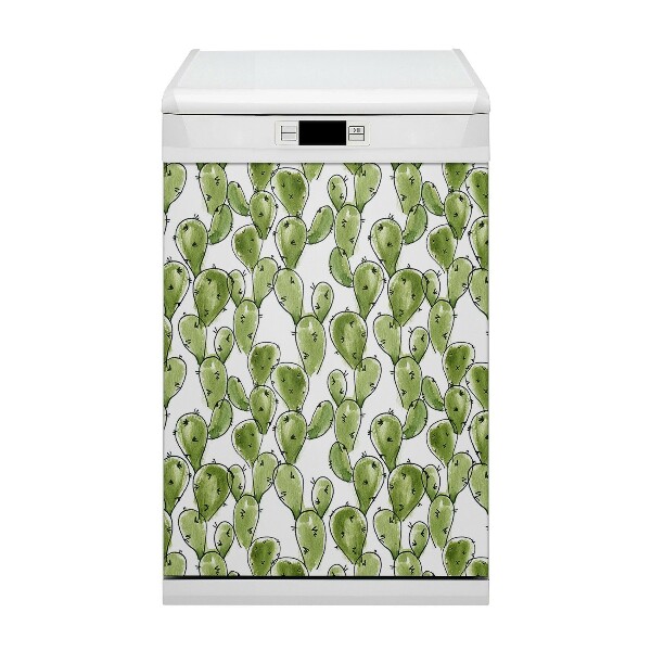 Copertura magnetica per porta della lavastoviglie Boho Cactus