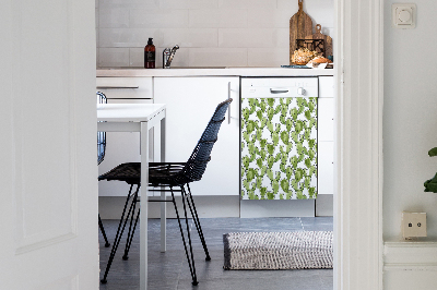 Copertura magnetica per porta della lavastoviglie Boho Cactus