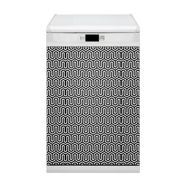 Coperchio magnetico decorativo per lavastoviglie Pattern geometrico
