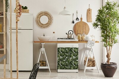 Coperchio magnetico decorativo per lavastoviglie Foglia di mostri