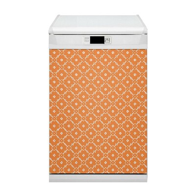 Copertura magnetica per lavastoviglie Fiori arancioni