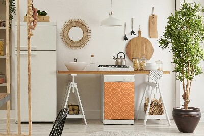 Copertura magnetica per lavastoviglie Fiori arancioni