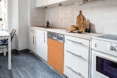 Copertura magnetica per lavastoviglie Fiori arancioni