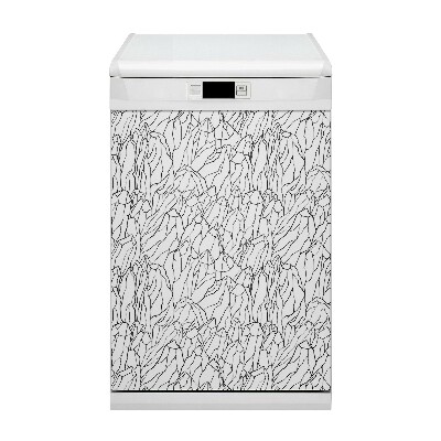Copertura magnetica per lavastoviglie Schizzo della montagna