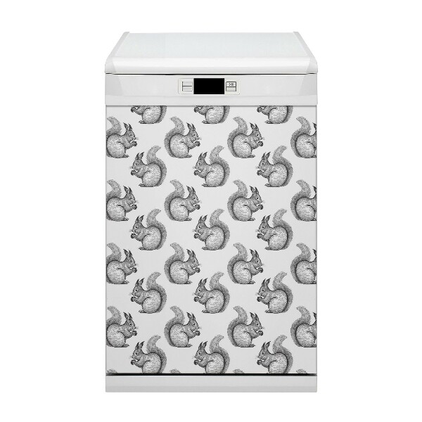 Copertura magnetica per lavastoviglie Pattern scoiattolo