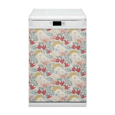 Coperchio magnetico decorativo per lavastoviglie Fiori di primavera