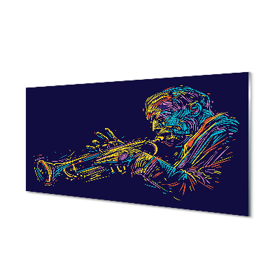 Quadro acrilico Trumpet Man