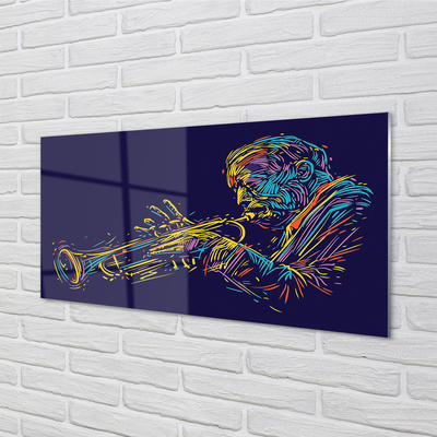 Quadro acrilico Trumpet Man