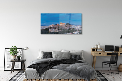 Quadro acrilico Panorama della Grecia di Atene