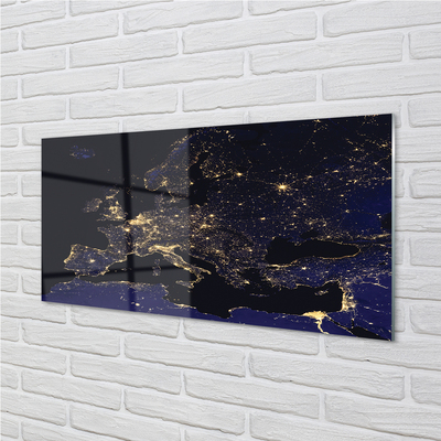 Quadro acrilico Map Lights Heaven