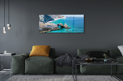 Quadro su vetro acrilico Grecia Beach Sea Coast