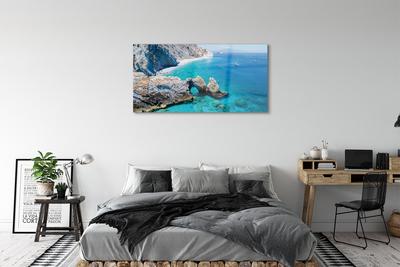 Quadro su vetro acrilico Grecia Beach Sea Coast