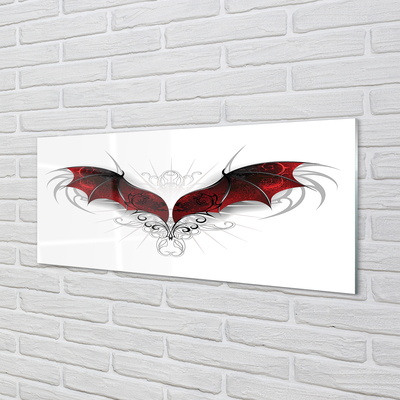 Quadro su vetro acrilico Dragon Wings