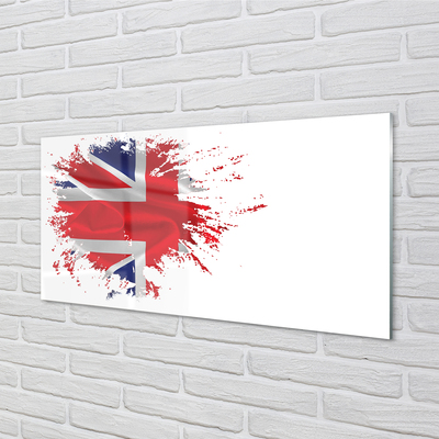 Quadro vetro acrilico La bandiera della Gran Bretagna