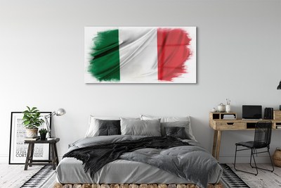 Quadro acrilico Flag italiana
