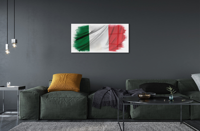 Quadro acrilico Flag italiana