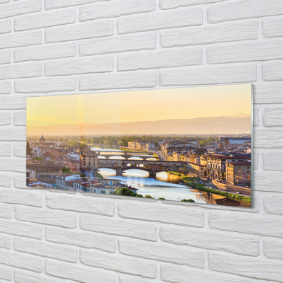 Quadro acrilico Italia Sunrise Panorama