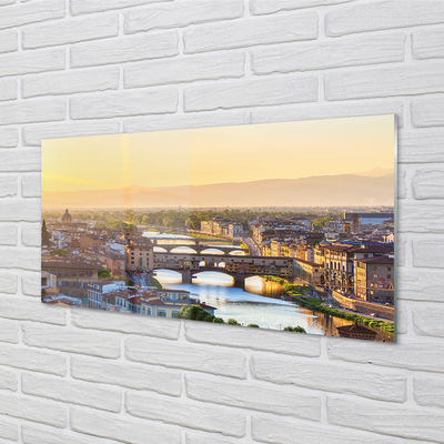 Quadro acrilico Italia Sunrise Panorama