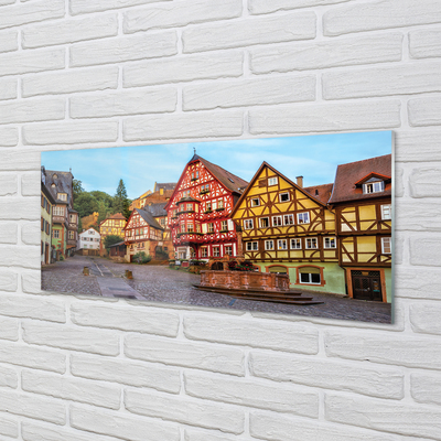 Quadro in vetro acrilico Germania Città Vecchia della Baviera