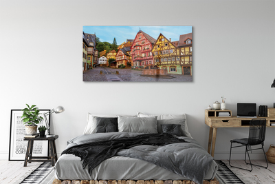 Quadro in vetro acrilico Germania Città Vecchia della Baviera