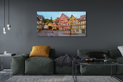 Quadro in vetro acrilico Germania Città Vecchia della Baviera